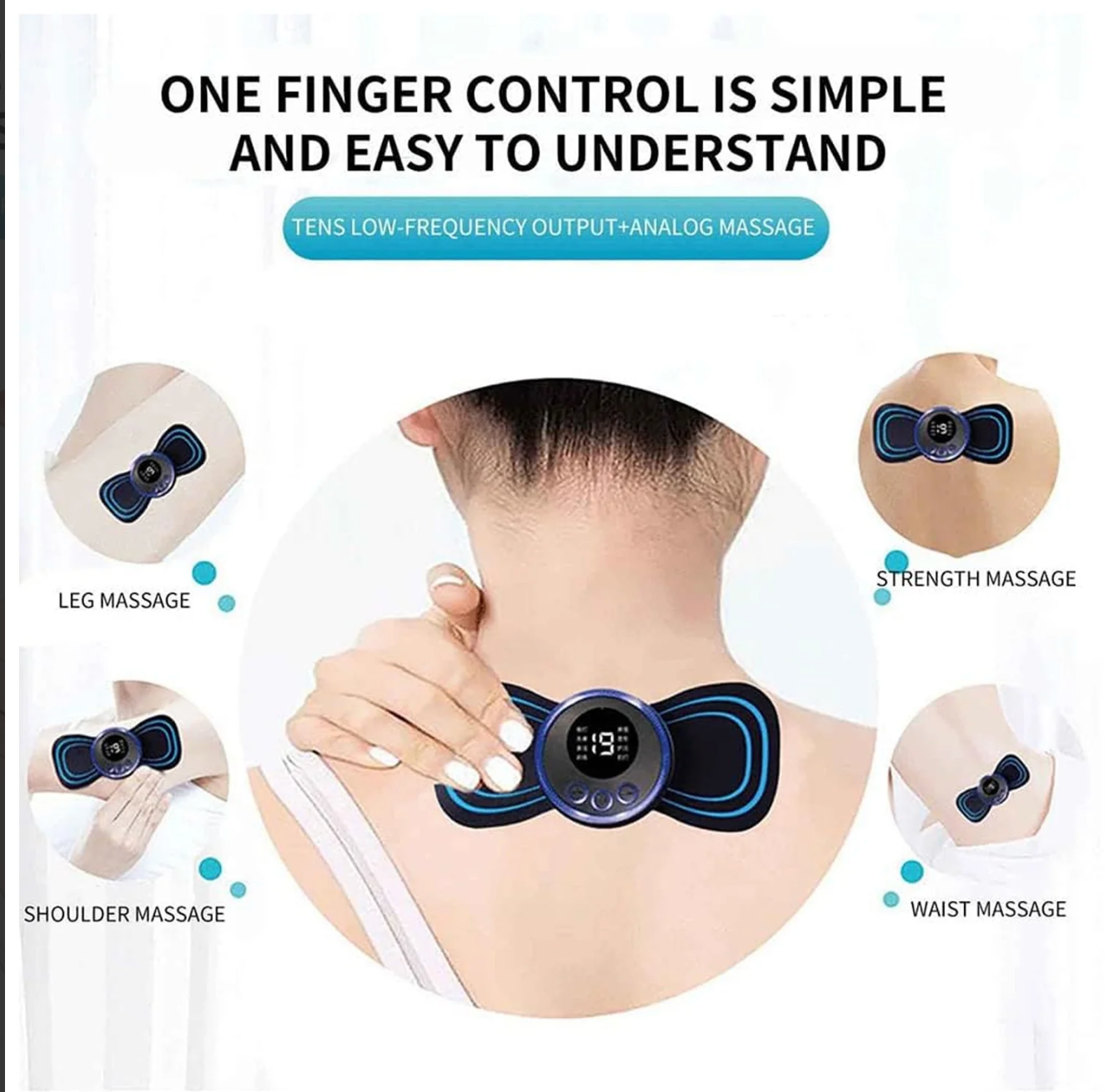 Core Lush™ USB Neck Massager Pro 6204 – Mini Cervical & EMS Therapy