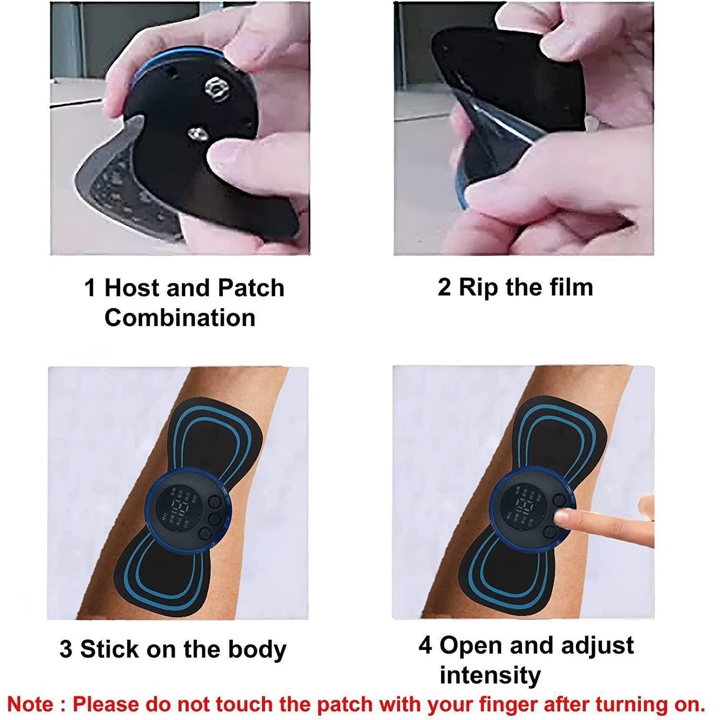Core Lush™ USB Neck Massager Pro 6204 – Mini Cervical & EMS Therapy