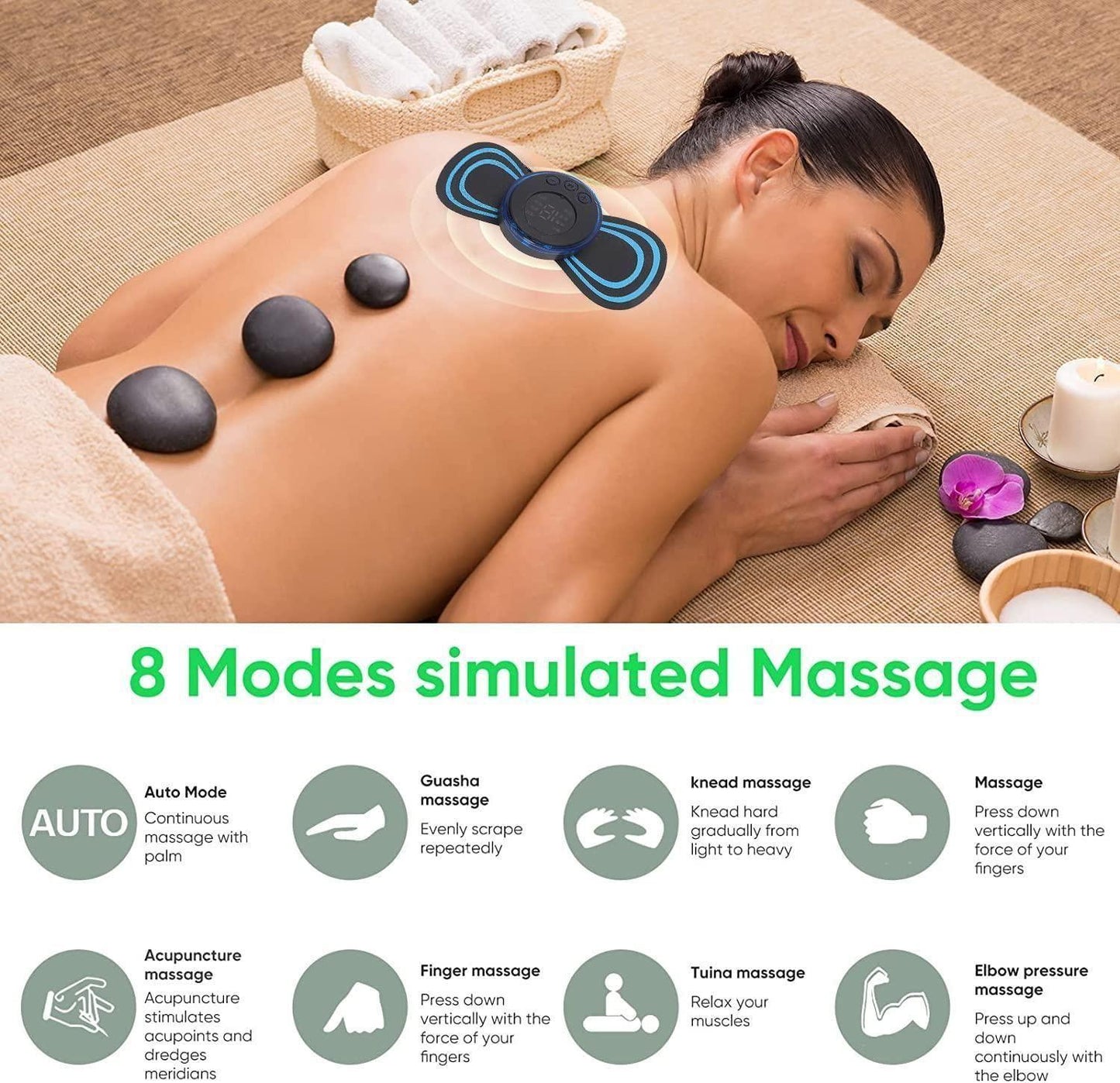 Core Lush™ USB Neck Massager Pro 6204 – Mini Cervical & EMS Therapy