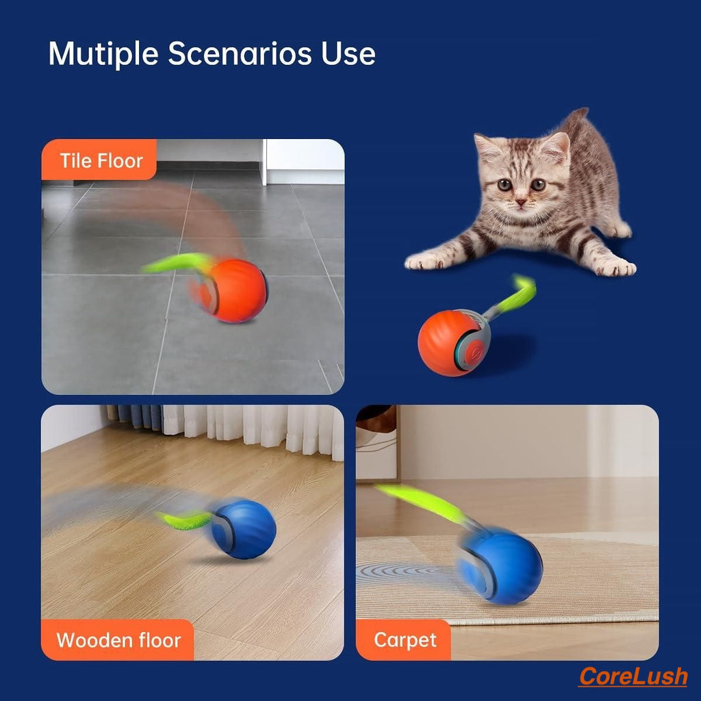 CoreLush™ Rolling Ball For Cats & Dogs