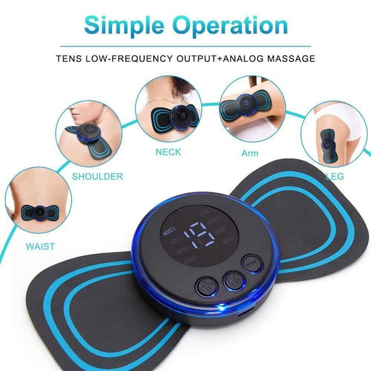 Core Lush™ USB Neck Massager Pro 6204 – Mini Cervical & EMS Therapy